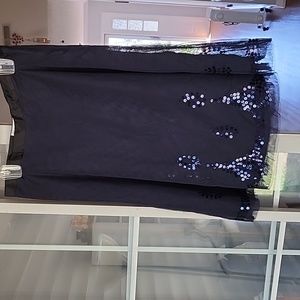 Beautiful navy tulle sequined skirt